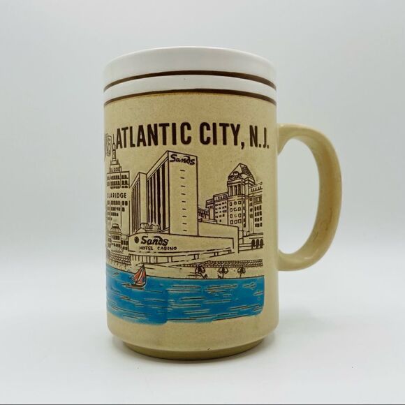 Vintage Atlantic City Souvenir Ceramic Mug - Picture 1 of 5